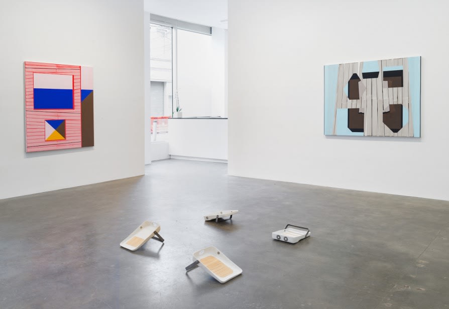 Installation view of Gary Stephan and Alina Tenser exhibition at Susan Inglett Gallery