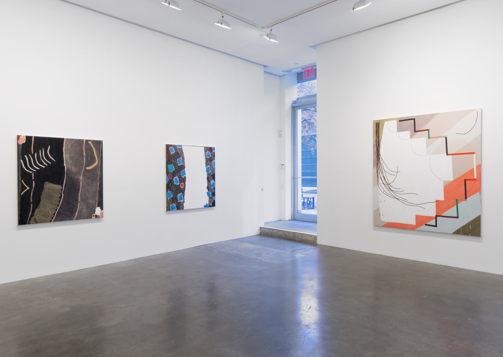 Installation view from Allison Miller exhibition at Susan Inglett Gallery