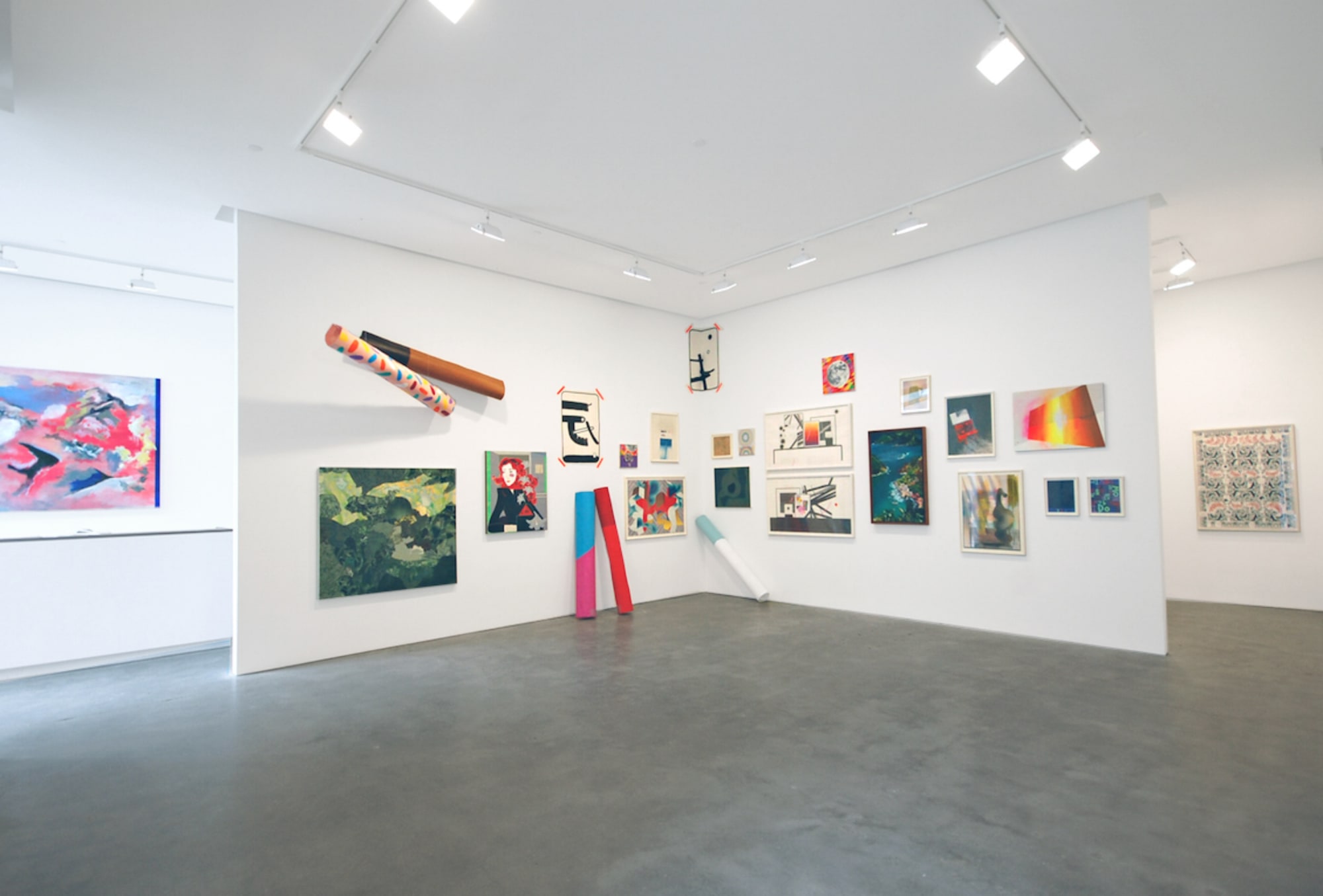 Installation view from "THISORGANIZED" exhibition at Susan Inglett Gallery