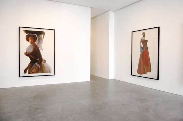 Installation view of Marcia Kure artworks exhibited at Susan Inglett Gallery