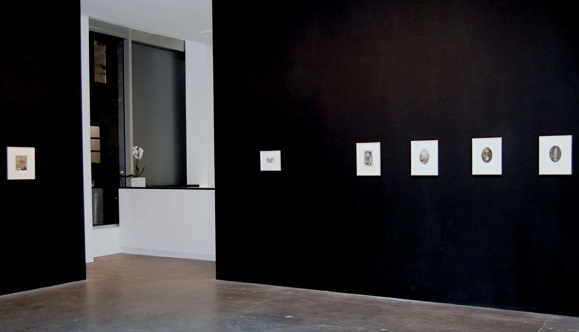 Installation view of Bruce Conner exhibition at Susan Inglett Gallery