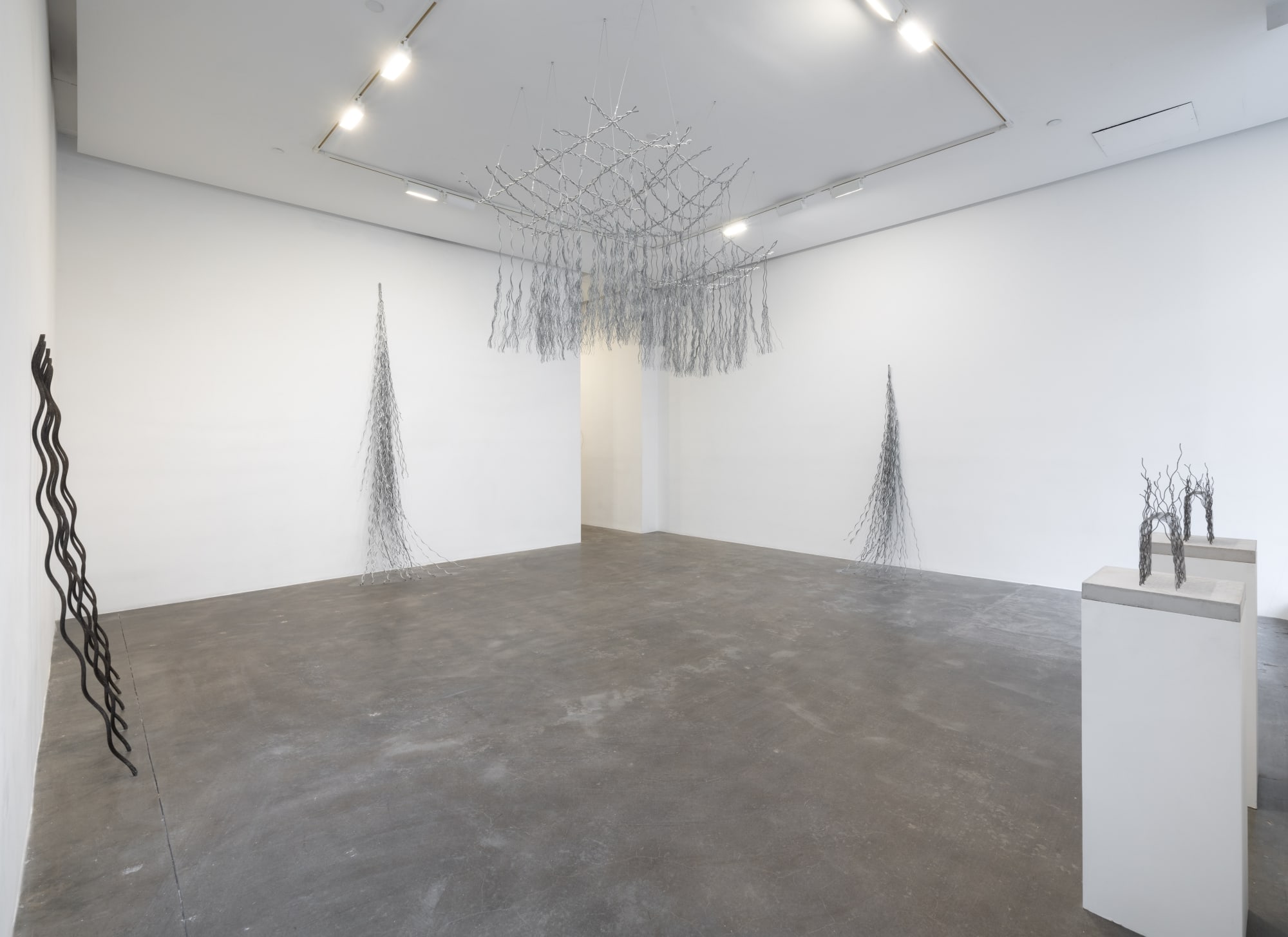 Installation view, "Maren Hassinger," at Susan Inglett Gallery, NYC, 20 March 2025 - 26 April 2025. Photo: Adam Reich