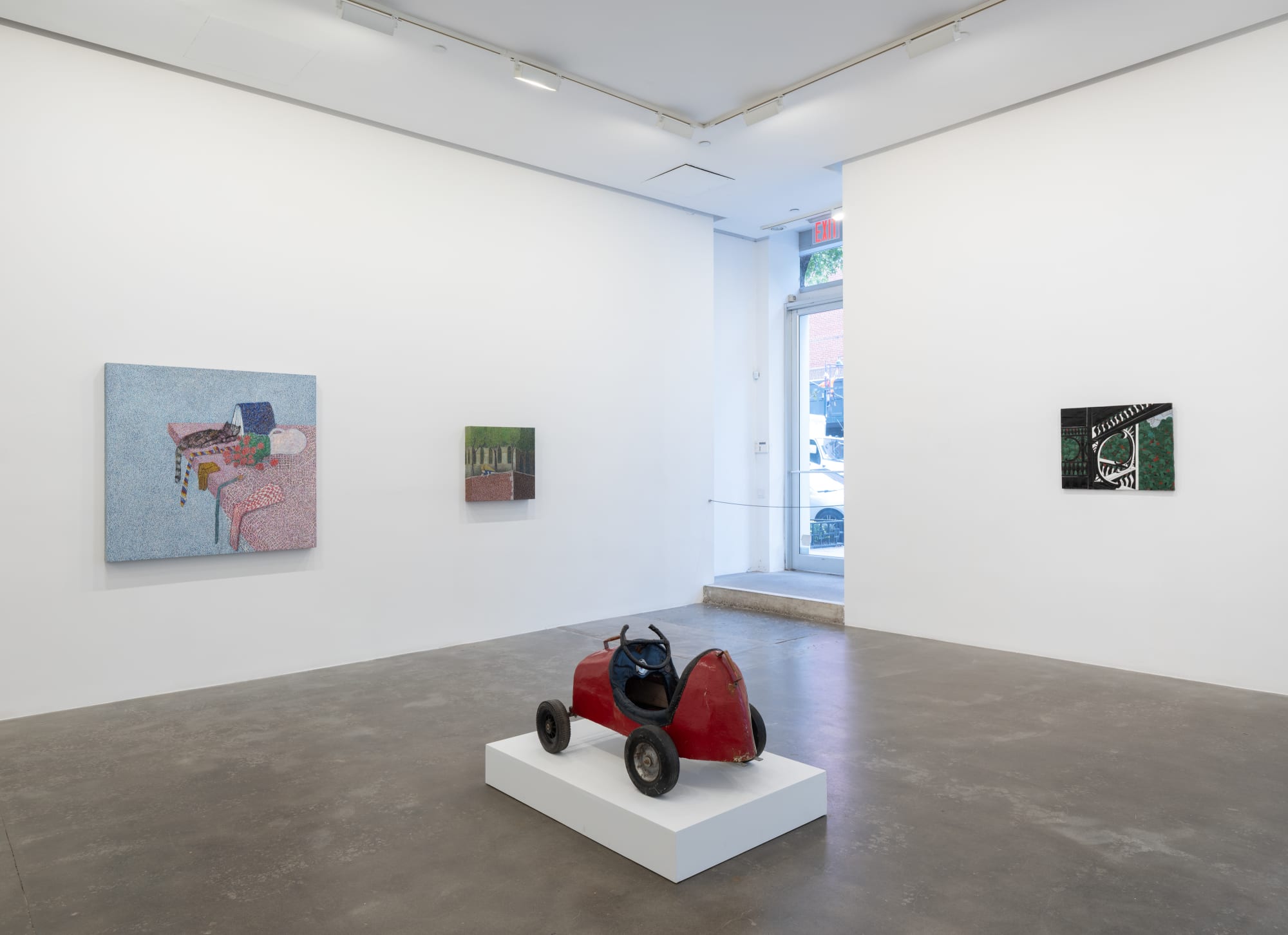 Installation view of Take It Easy, Kid at Susan Inglett Gallery, NYC