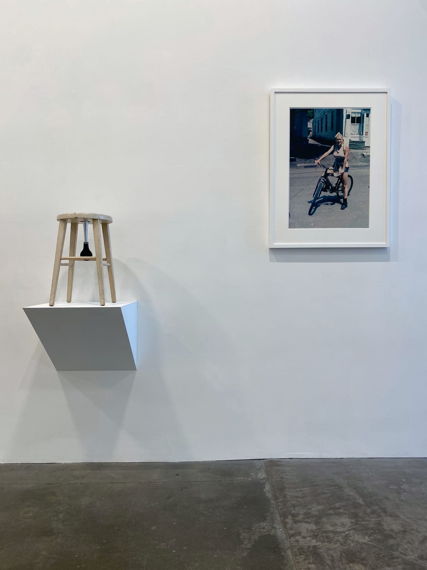 Installation view from "Re: Bicycling" exhibition at Susan Inglett Gallery