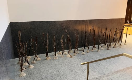 11 November 2025 Alex Greenberger included Maren Hassinger's In A Quiet Place, 1985, in his list, "13 Masterpieces to See at the Newly Reopened Studio Museum in Harlem" for ArtNews. Read More Here