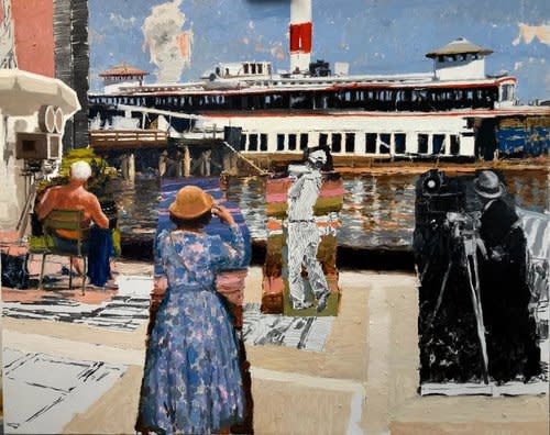 Ariel Cabrera Montego Hudson's Memories (from the series Secondary Scenes) 2019 oil on canvas 66 x 54 inches