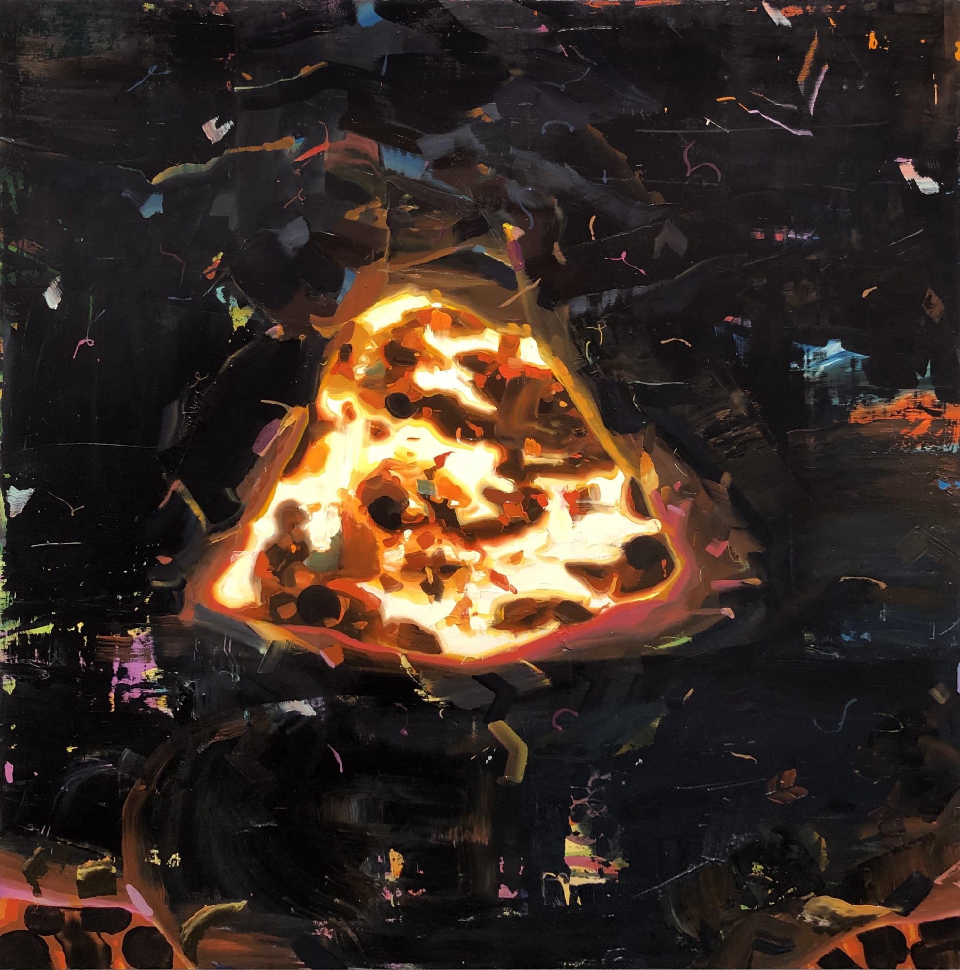 Benjamin Britton oil painting abstract Marcia Wood Gallery