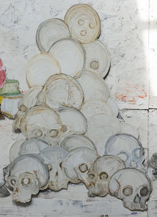 George Long cut out artist ink skulls