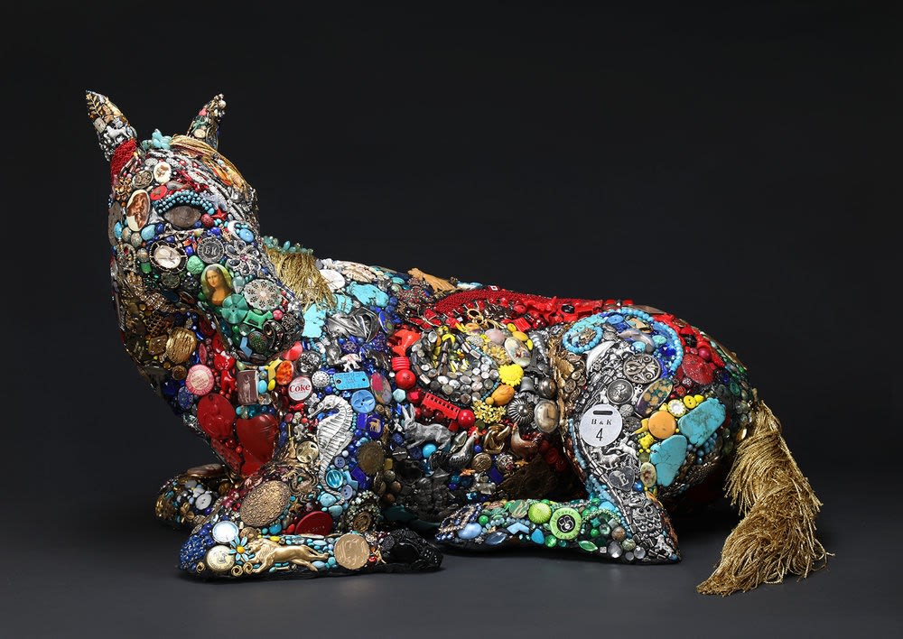 Mary Engel animal sculpture mixed media