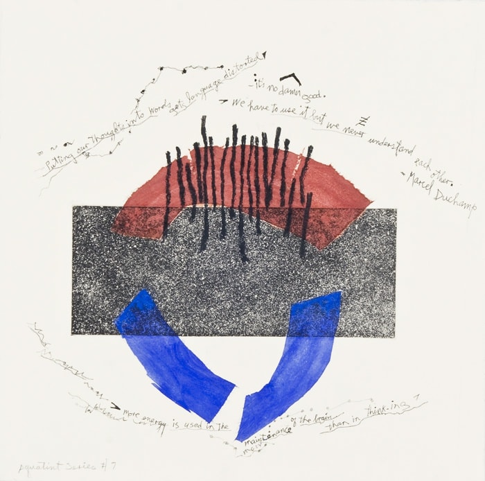 Ruth Laxson works on paper aquatint