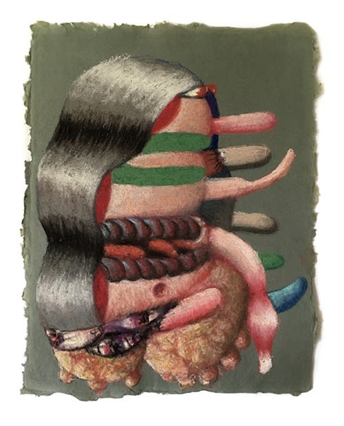 Mie Yim quarantine drawing pastel on paper