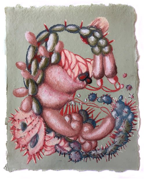 Mie Yim quarantine drawing pastel on paper