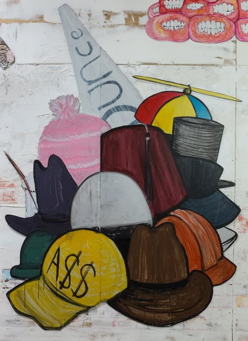 George Long cut out artist ink hats