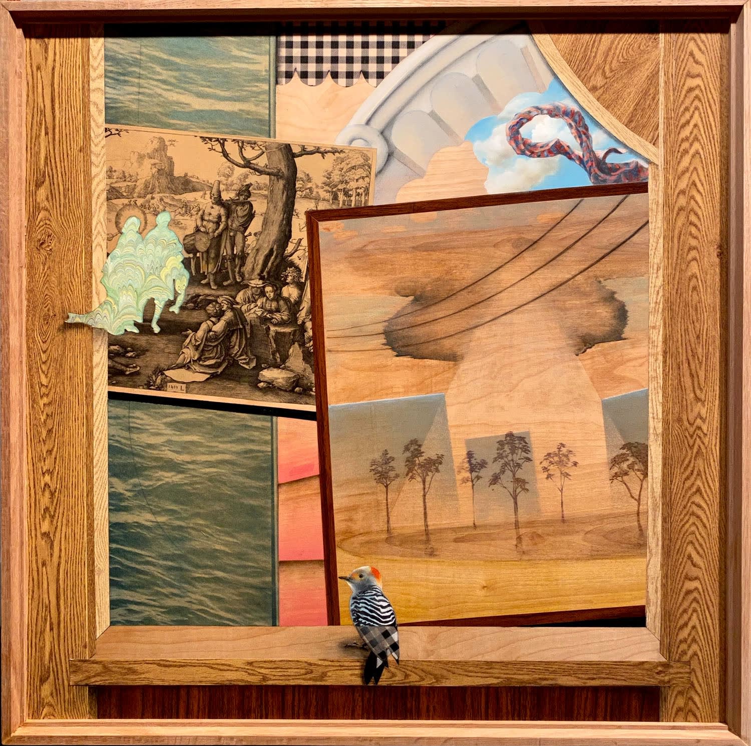 Timothy McDowell oil painting panel painting allegories Marcia Wood Gallery