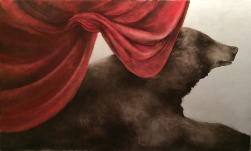Kate Javens bear painter animal Marcia Wood Gallery oil painting