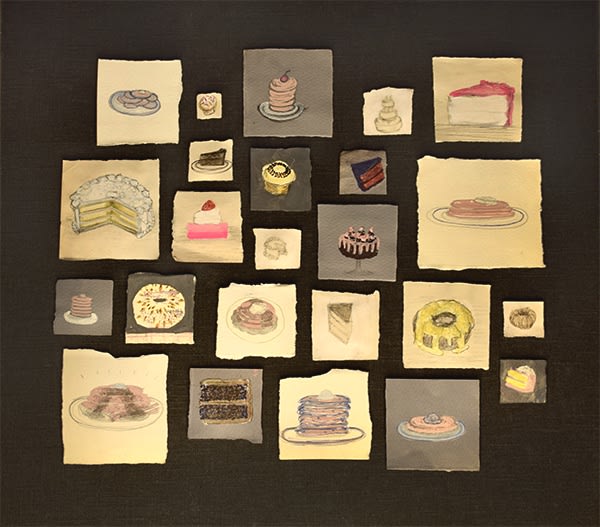 George Long work on paper collections artist cake omnium gatherum