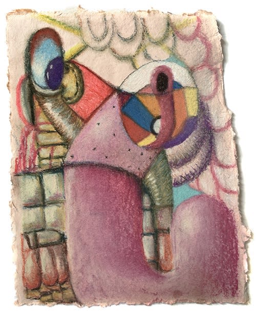 Mie Yim quarantine drawing pastel on paper