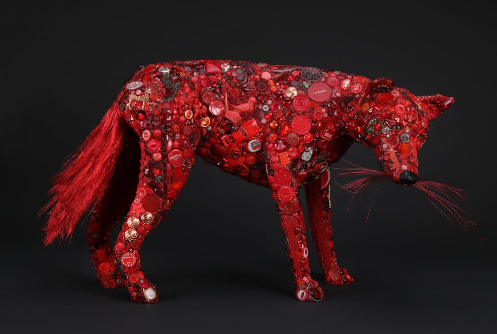 Mary Engel animal sculpture mixed media