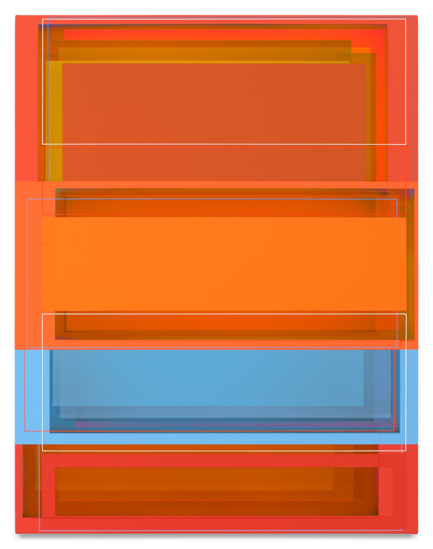 PATRICK WILSON About Time (Orange), 2024 Acrylic on canvas over panel 27 x 21 inches 68.6 x 53.3 cm