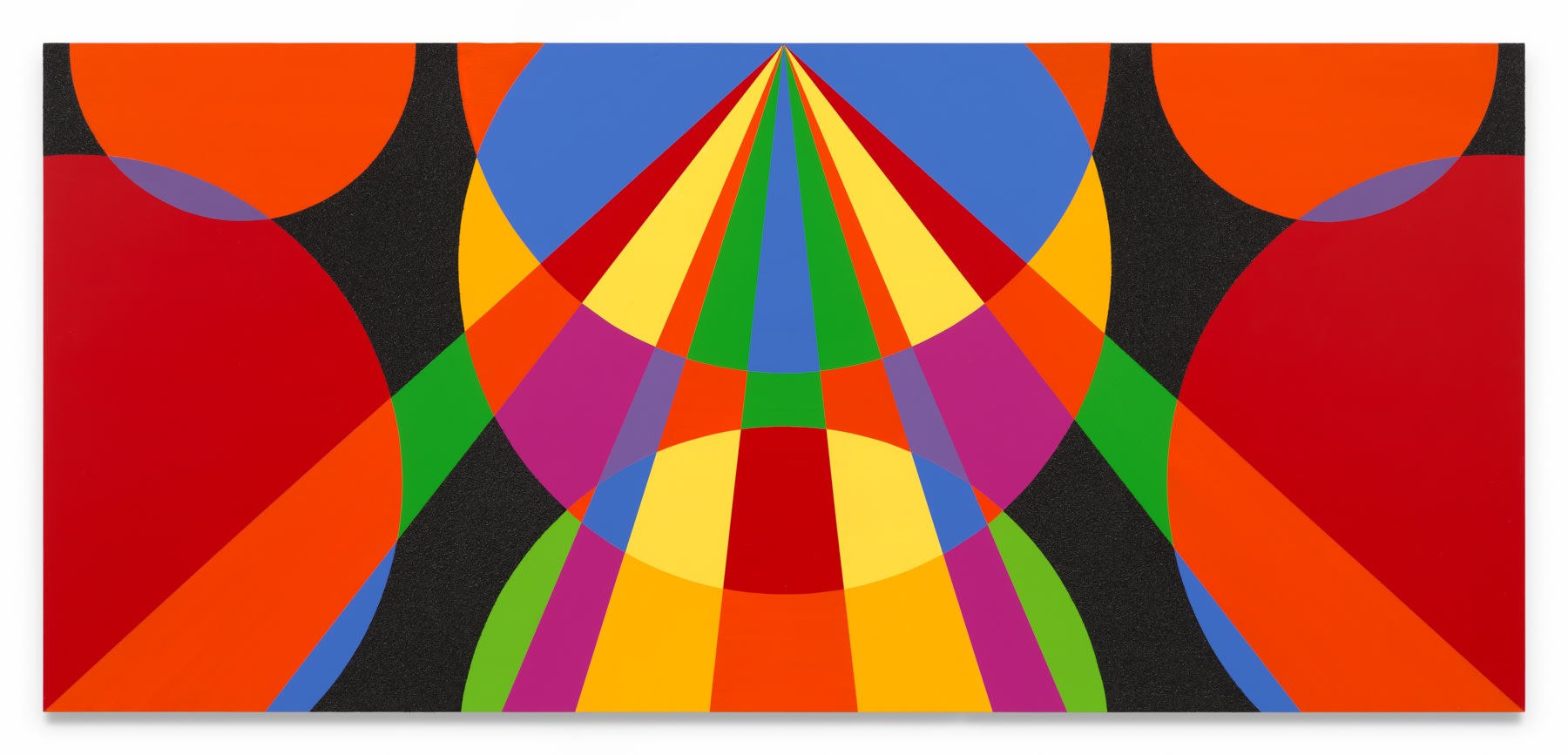 RICO GATSON Untitled (Astral Black II), 2024 Acrylic paint and glitter on wood 36 x 80 inches 91.4 x 203.2 cm