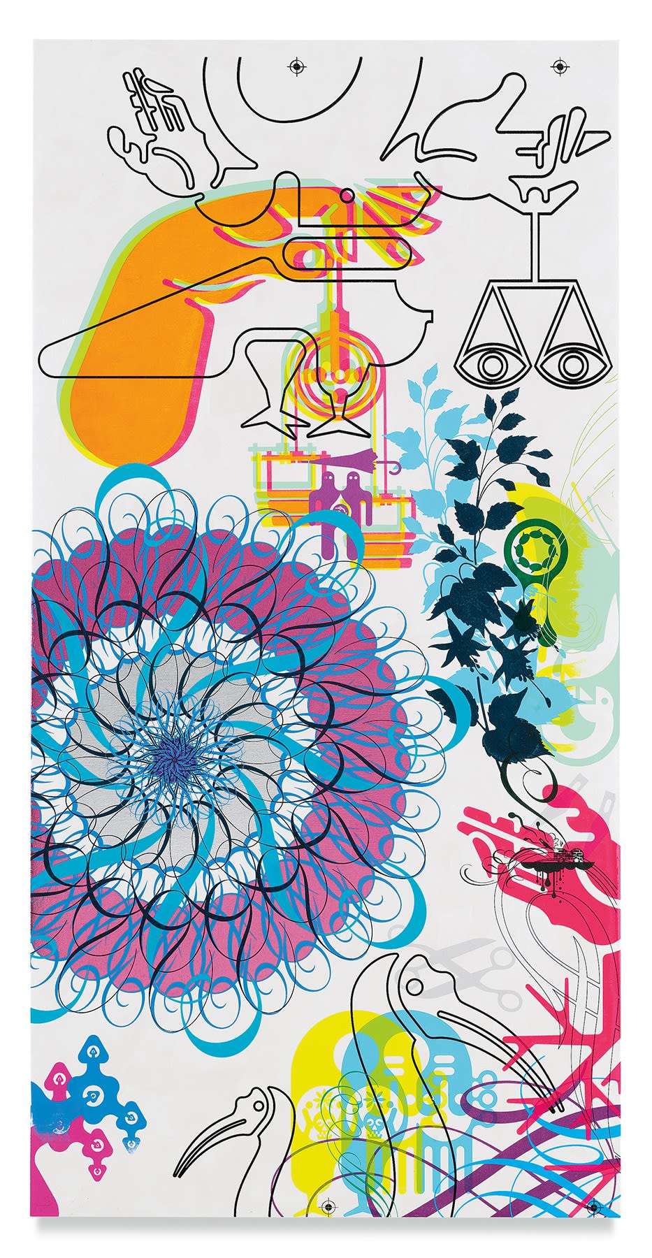 Ryan McGinness, Mindscape 45, 2019