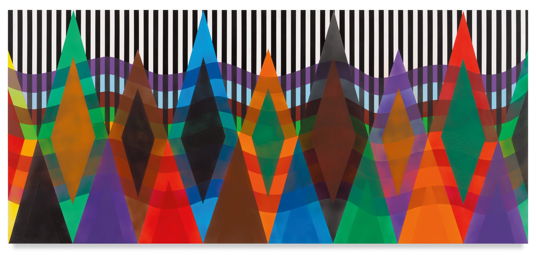 Rico Gatson, Untitled (Magic Diamonds II), 2022