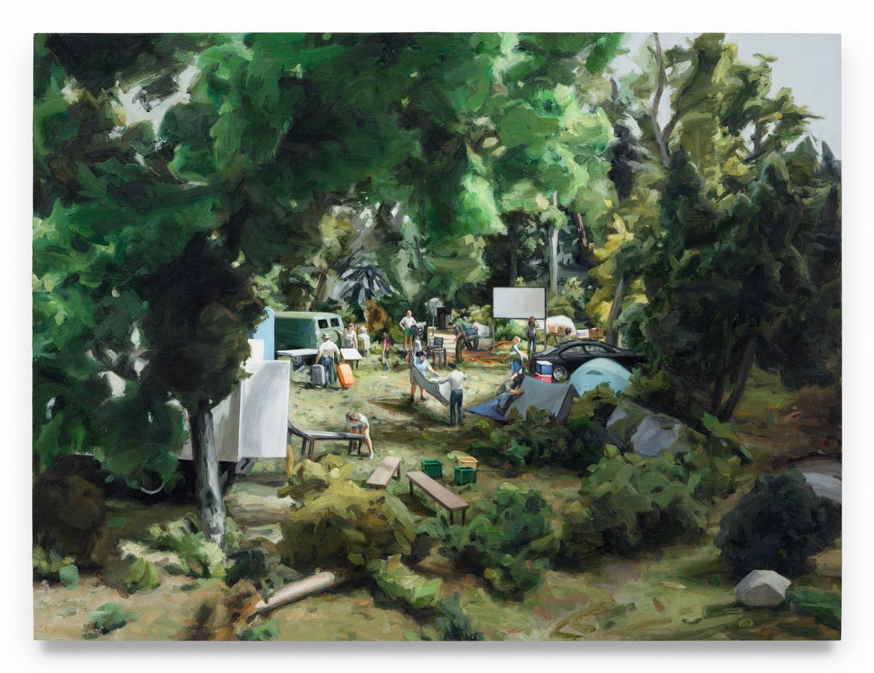 AMY BENNETT Breaking Down, 2024 Oil on panel 12 x 16 inches 30.5 x 40.6 cm (MMG#37333)