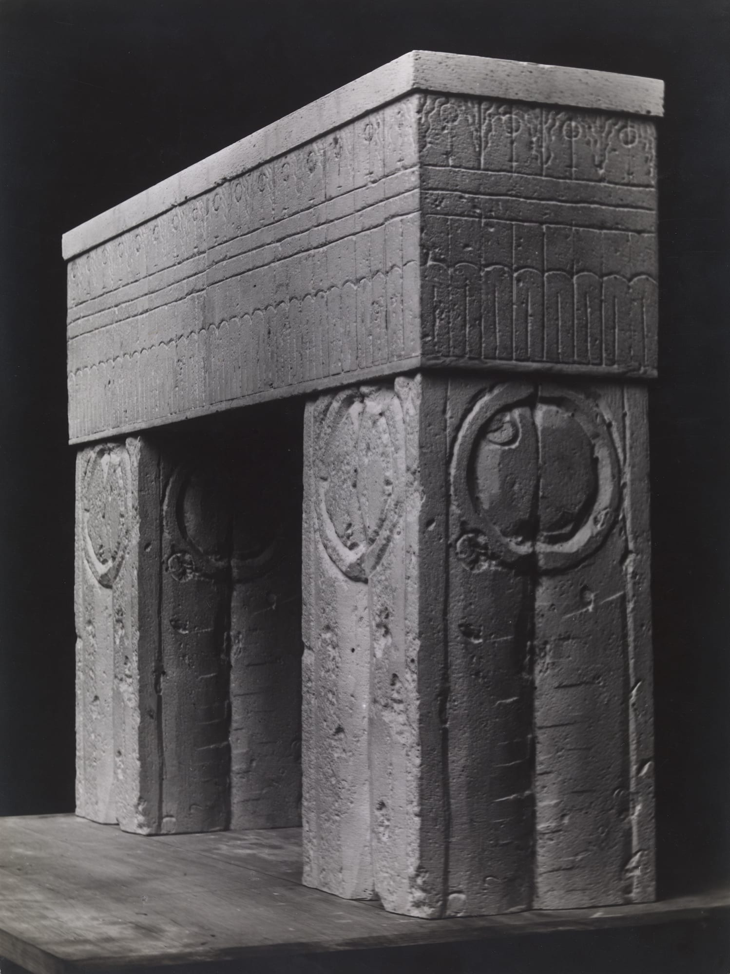 Maquette for the Gate of the Kiss, 1935-37