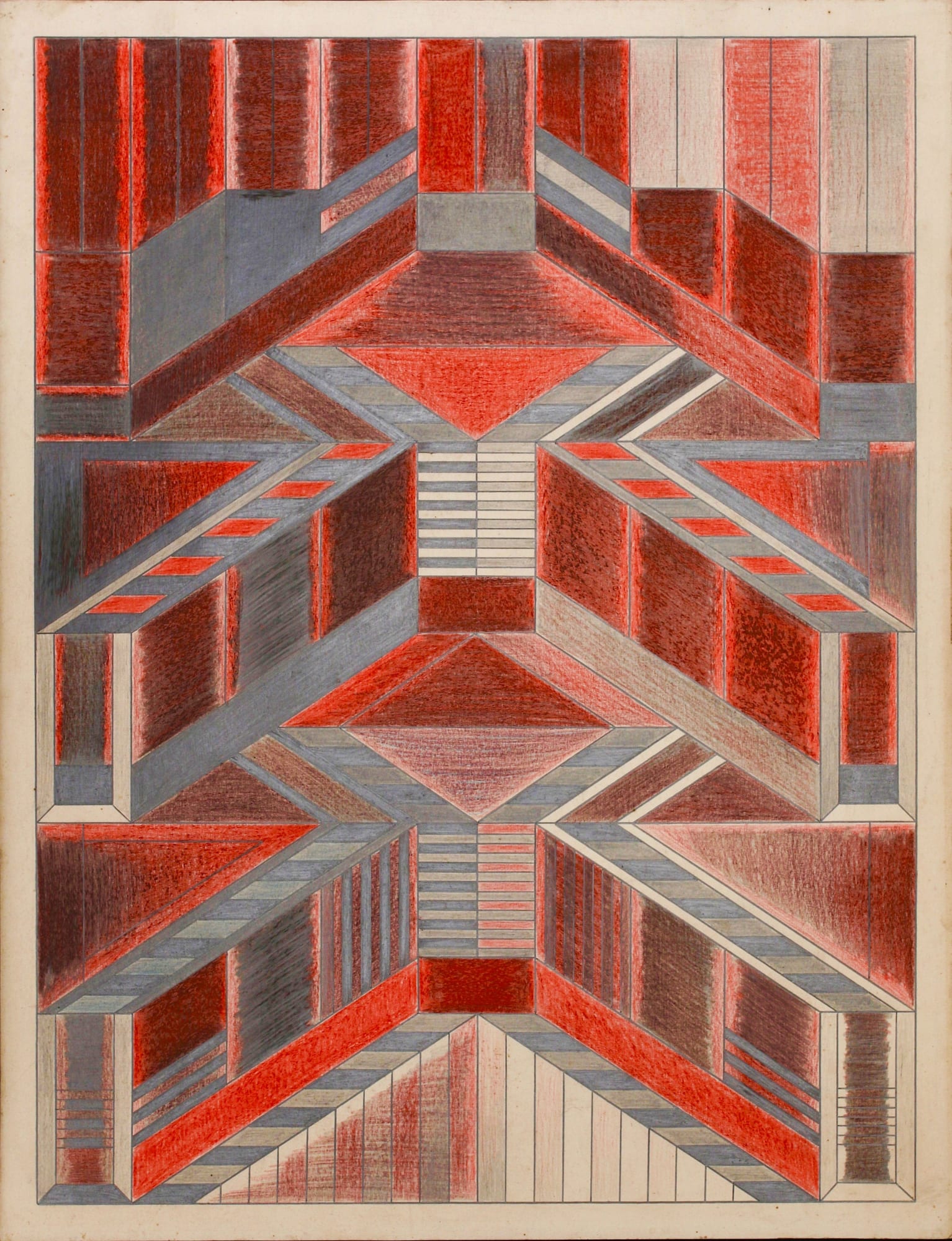Untitled , ca. 1930-55 Colored pencil and graphite on paper 25 1/2 x 19 5/8 in. (64.8 x 49.8 cm.) (DG 30)