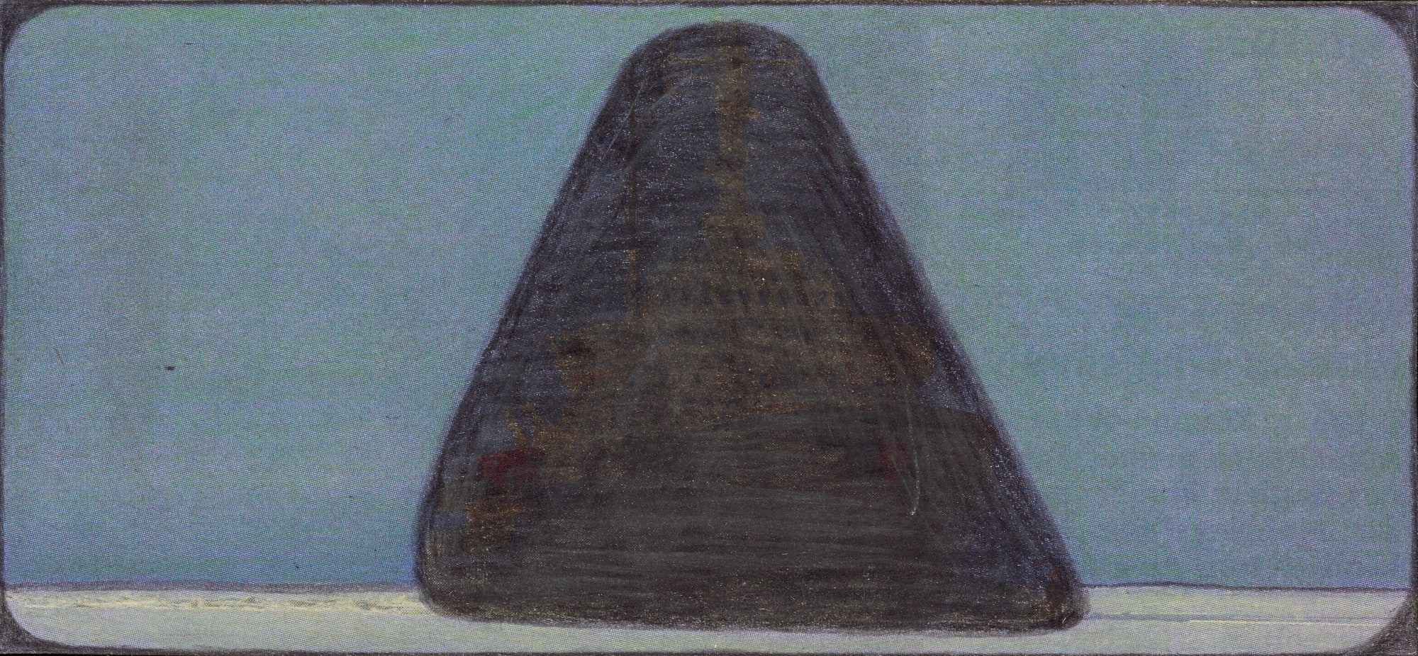 Untitled, 2020 Graphite and colored pencils on newsprint clip mounted on paper 2.7 x 5.9 in. (6.8 x 14.9 cm) (LpS 351) SOLD