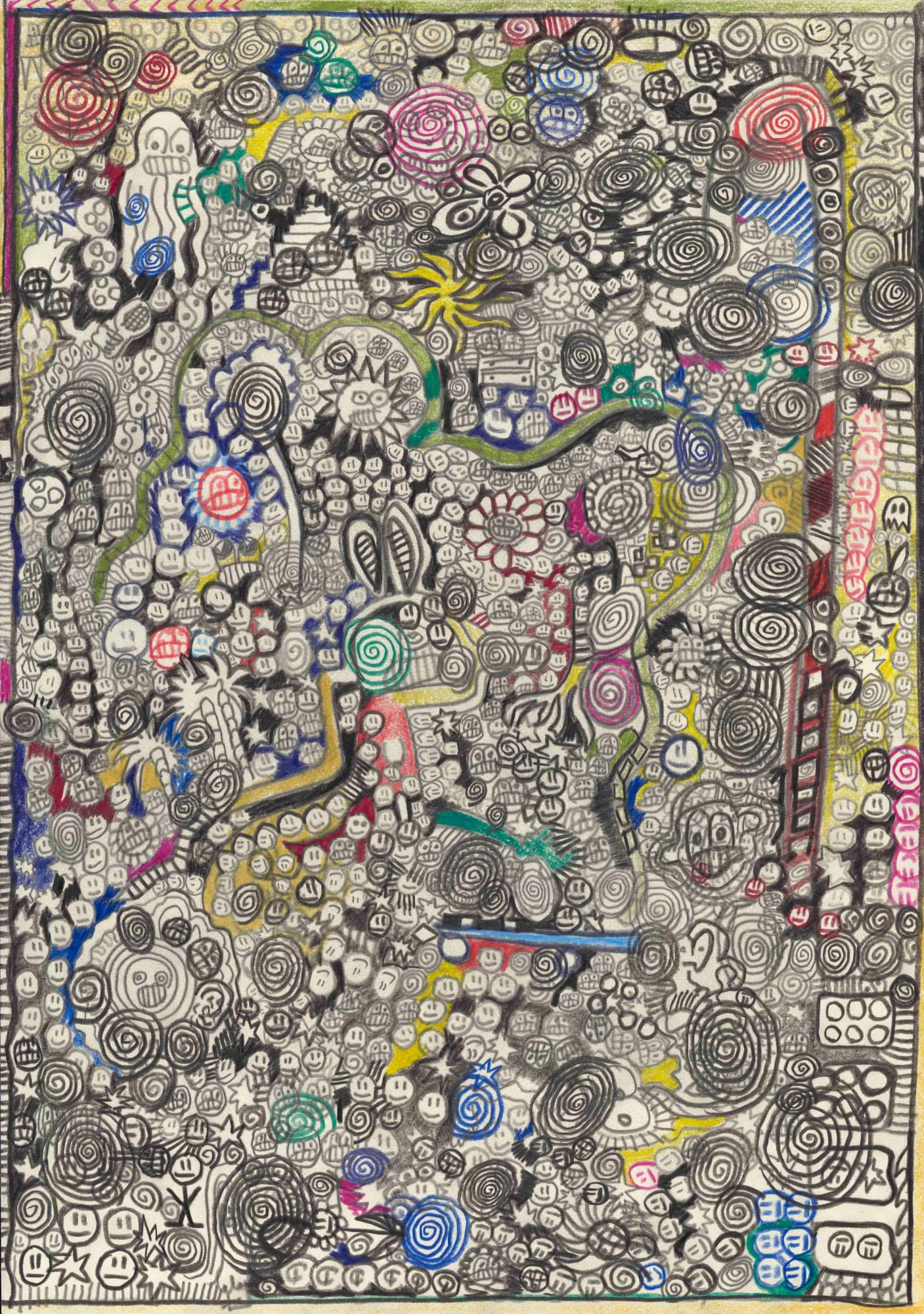 Untitled, 2020 Colored pencil on paper 16 1/2 x 11 1/2 in. (41.9 x 29.2 cm) (MG 1)