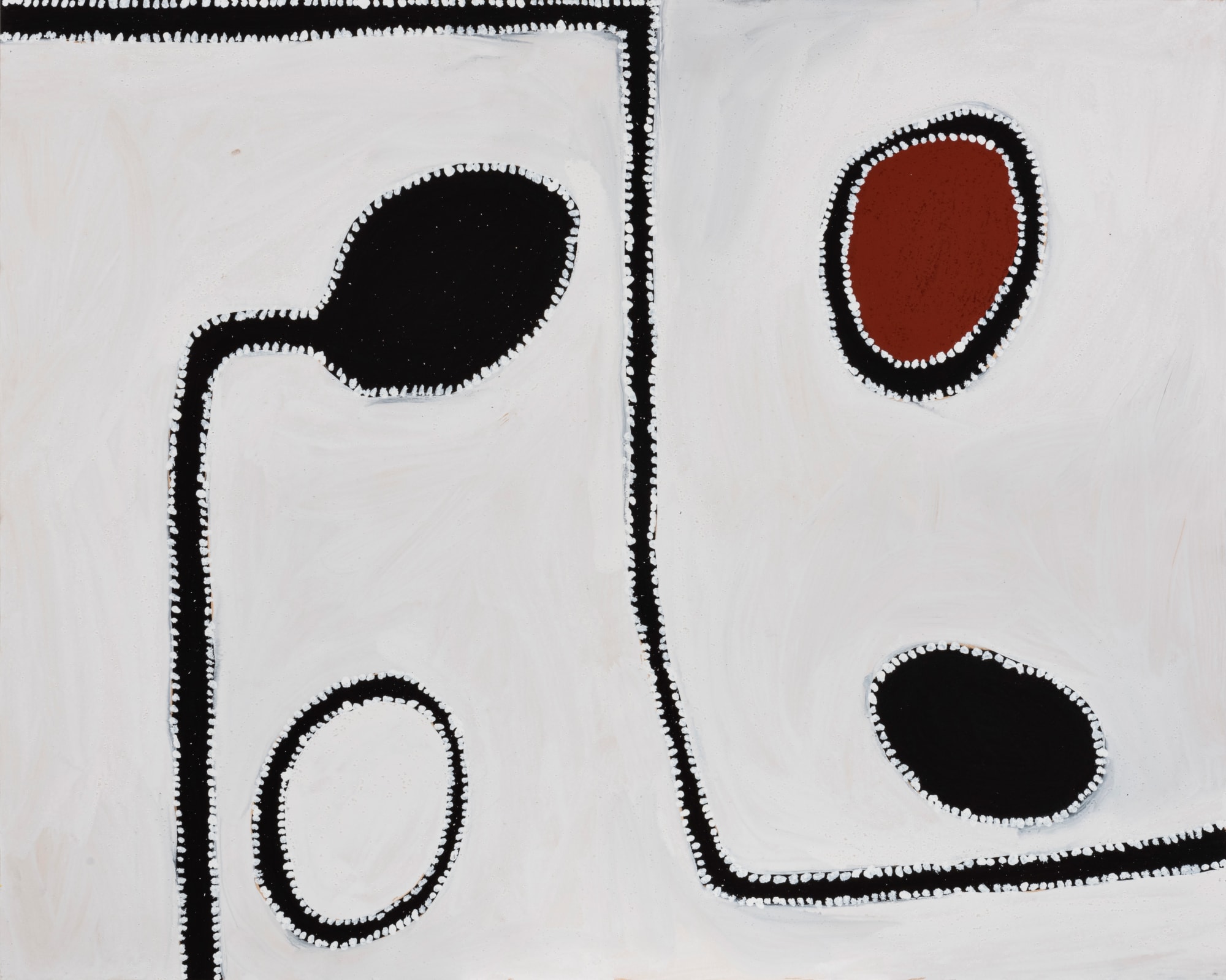 Mad Gap, 2004 Natural earth pigments and synthetic binder on composition board 31 1/2 x 39 3/8 in. (80 x 100 cm.) (PB 32) SOLD