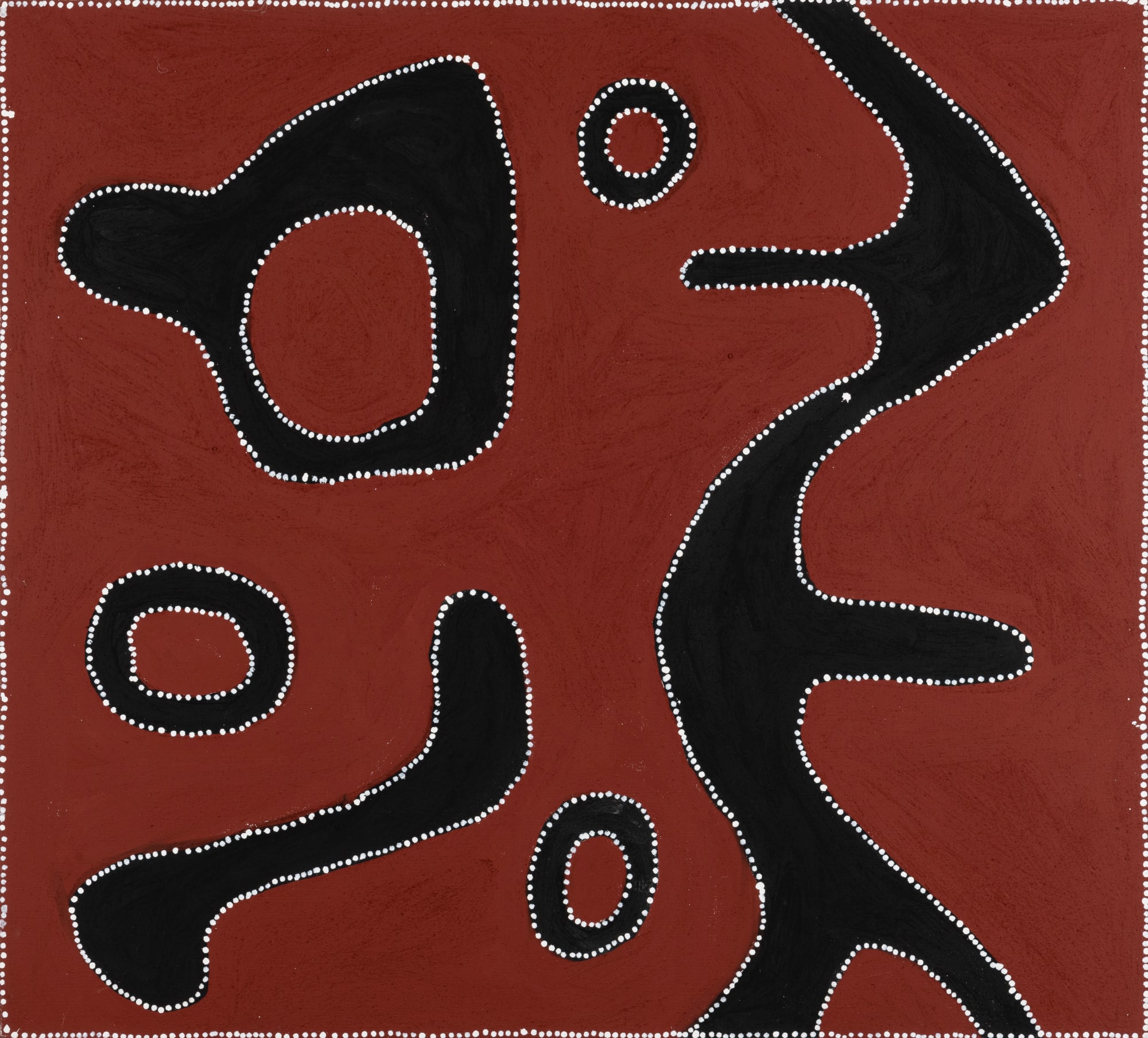 Medicine Pocket, 1999 Natural earth pigments and synthetic binders on linen 48 1/8 x 53 1/8 in. (122 x 135 cm.) (PB 29)