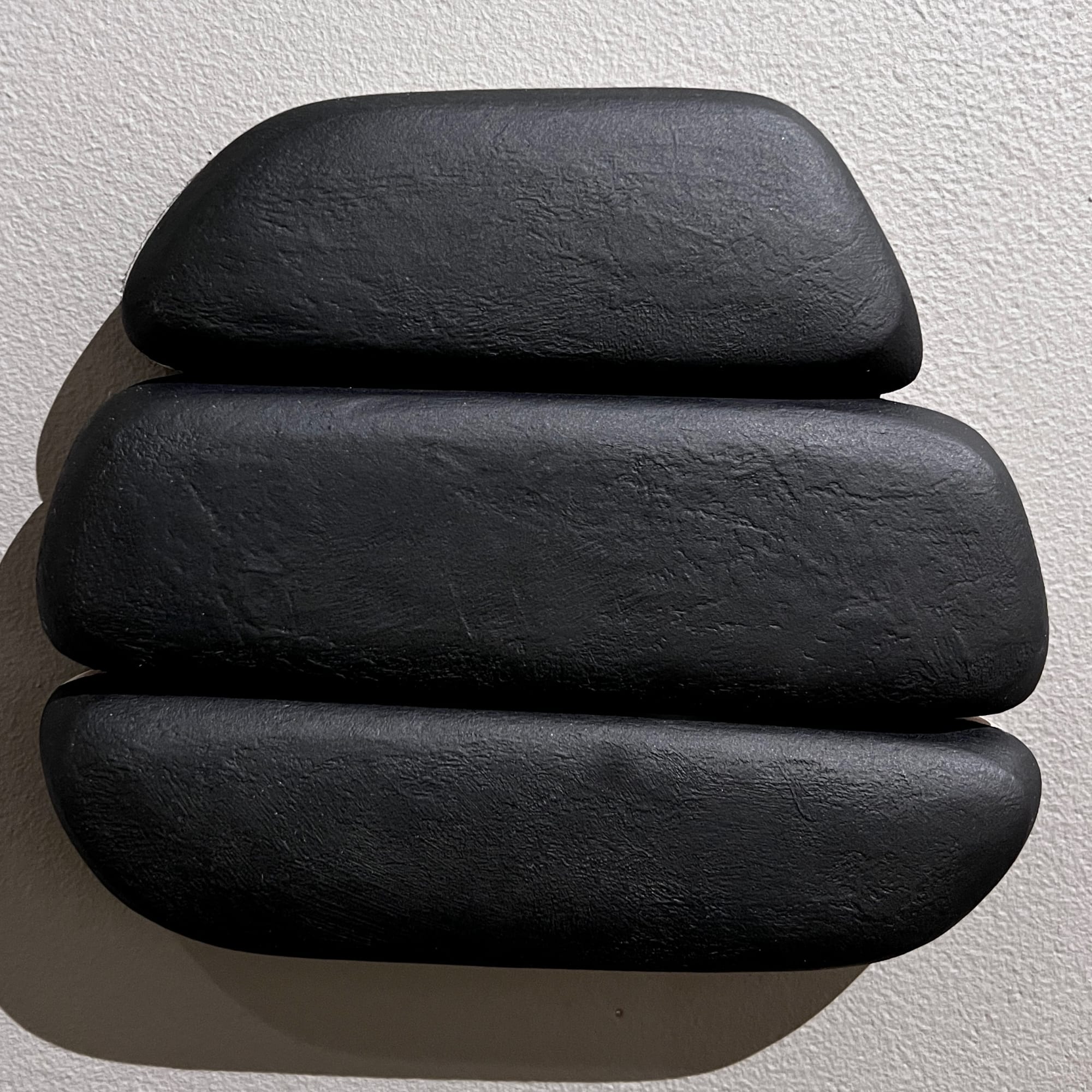 Untitled, 2022 Carved wood, paper, and acrylic 6 1/4 x 7 1/4 x 1 1/4 in. (15.9 x 18.4 x 3.2 cm.) (KBB 15)