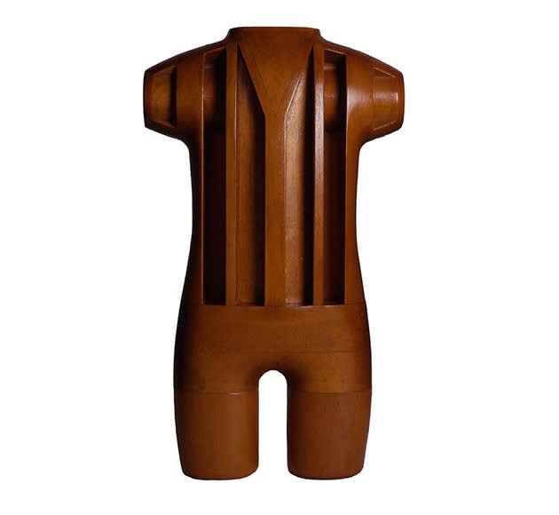 Artist Unknown Life-Size Shooting Target, ca. 1950-60 Cut Iron 43 x 29 in. (109.2 x 73.6 cm.)