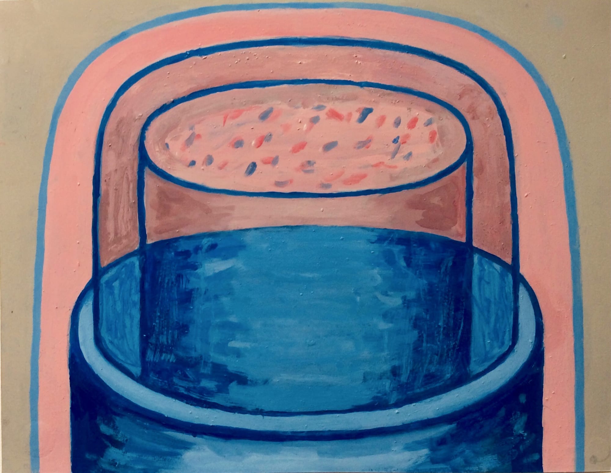 Confetti, 2022 Enamel on paper 10 x 13 in. (25.4 x 33 cm.) (CHH 18)