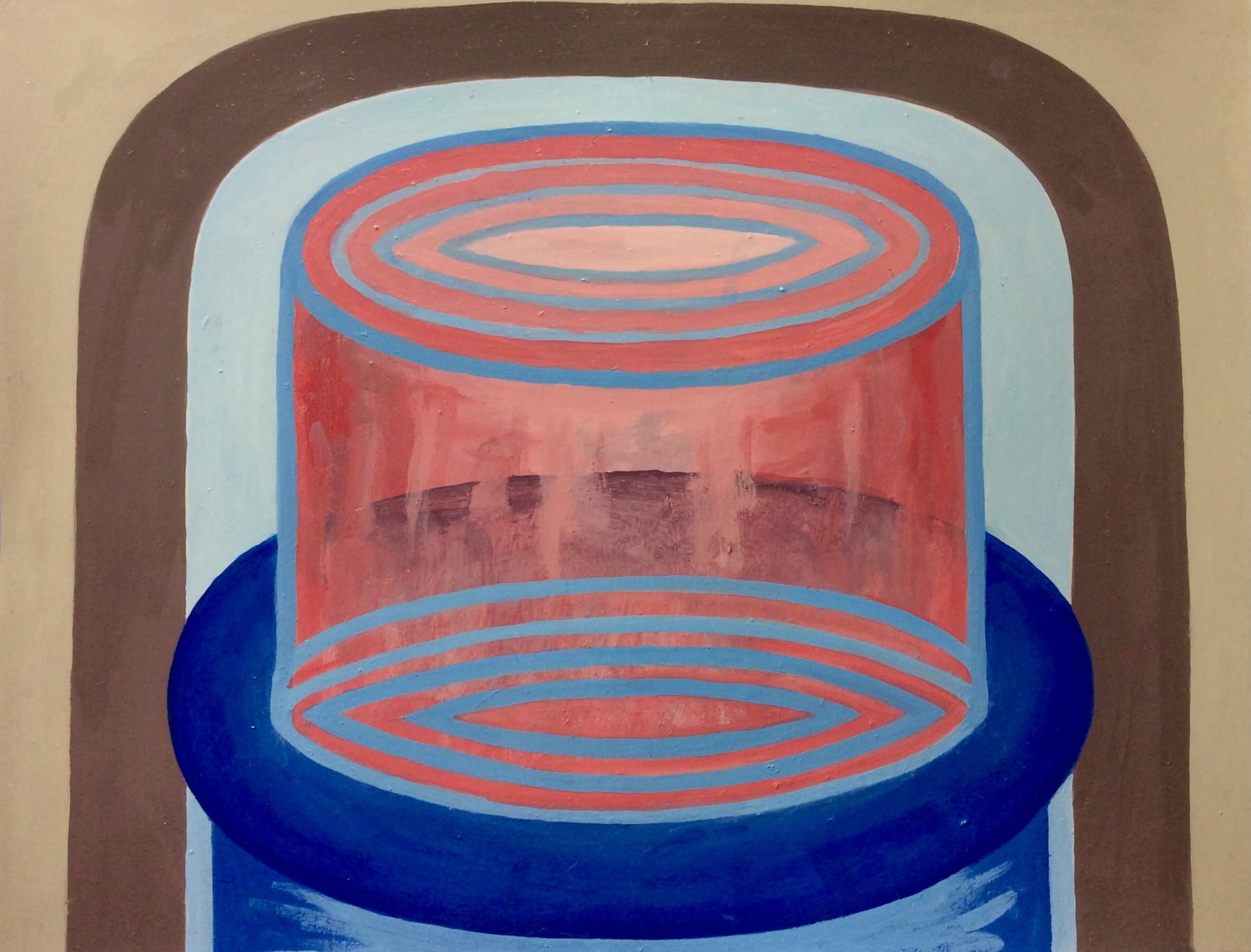 Diamond Back, 2022 Enamel on paper 10 x 13 in. (25.4 x 33 cm.) (CHH 25)