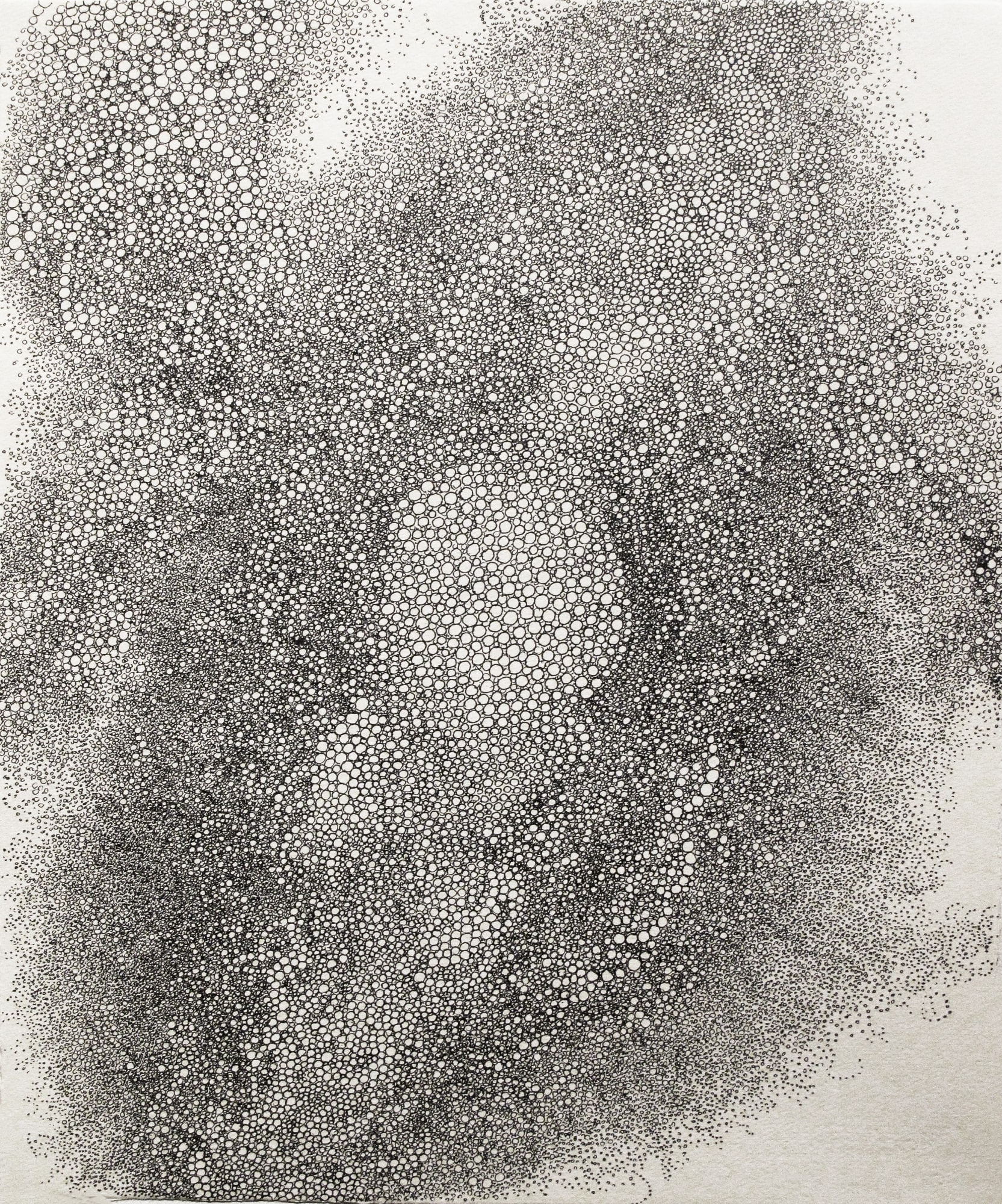 Untitled, 2016 Ink on paper 18 x 15 in. (45.7 x 38.1 cm.) (HDY 2716) SOLD