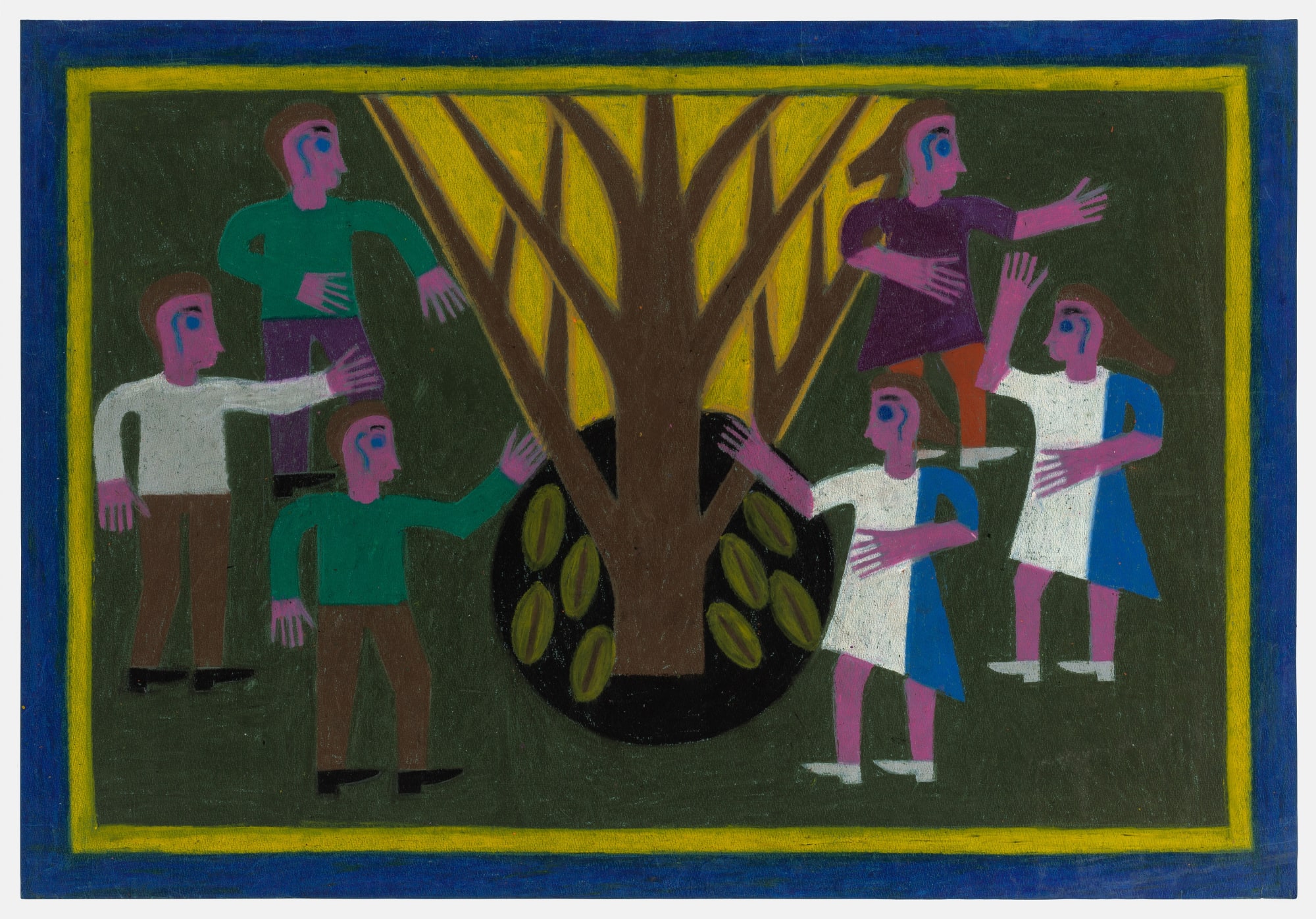 Untitled, ca. 1968-70 Cray-pas on paper 22 x 32 in. (55.9 x 81.3 cm.) (EA 70)