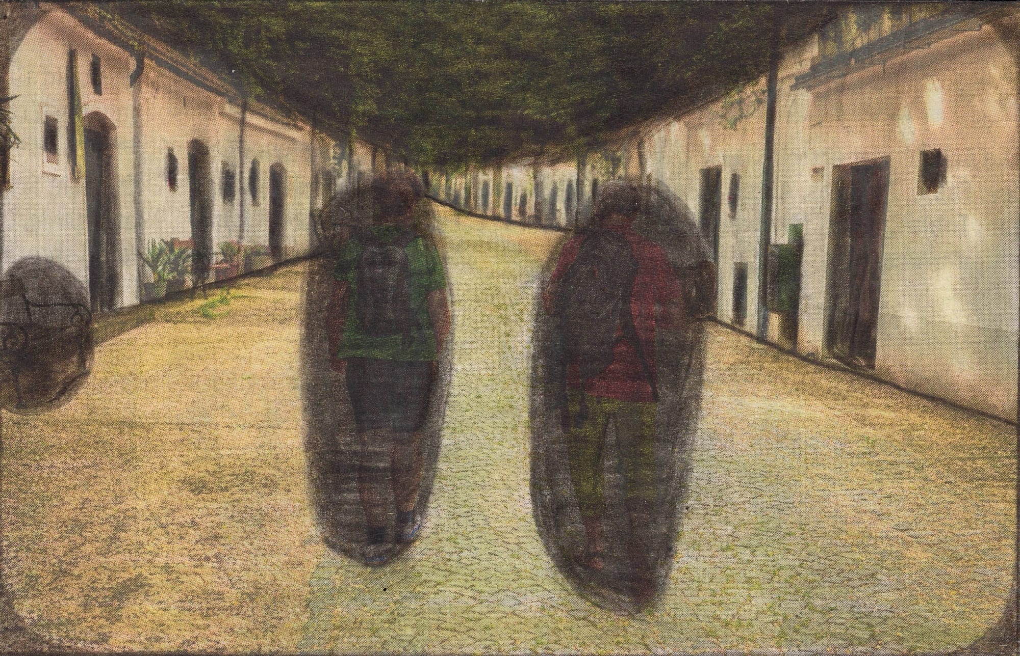 Untitled, 2020 Graphite and colored pencils on newsprint clip mounted on paper 3 1/8 x 4 3/4 in. (7.7 x 11.9 cm.) (LpS 377)