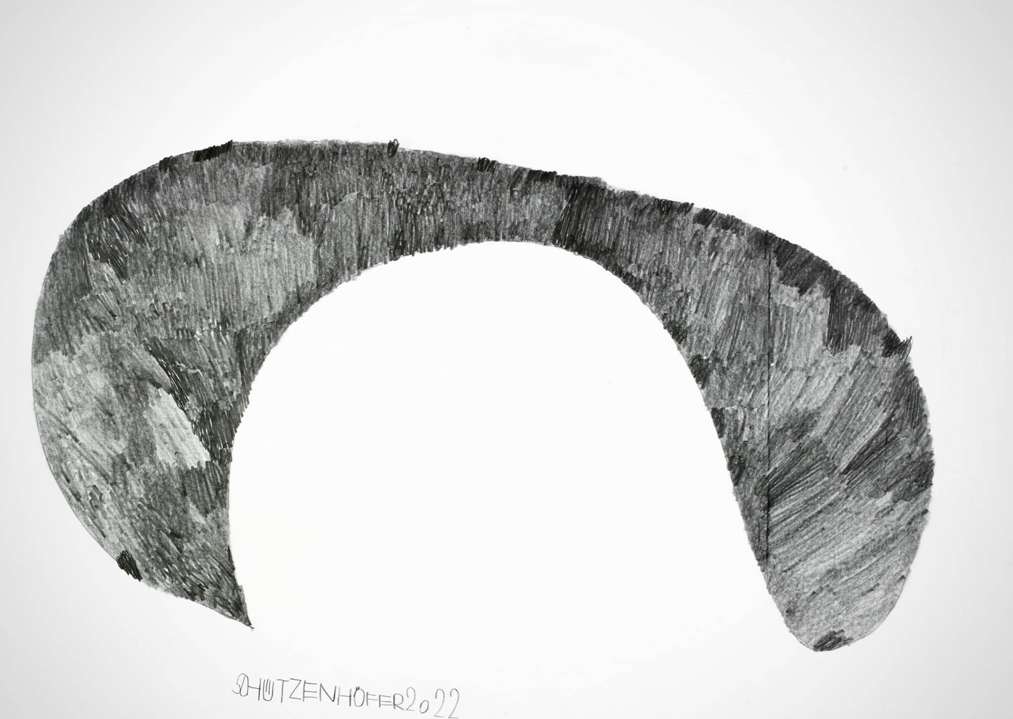 Untitled, 2022 Graphite on paper 19 5/8 x 27 1/2 in. (49.9 x 69.9 cm.<) (GSG 130)