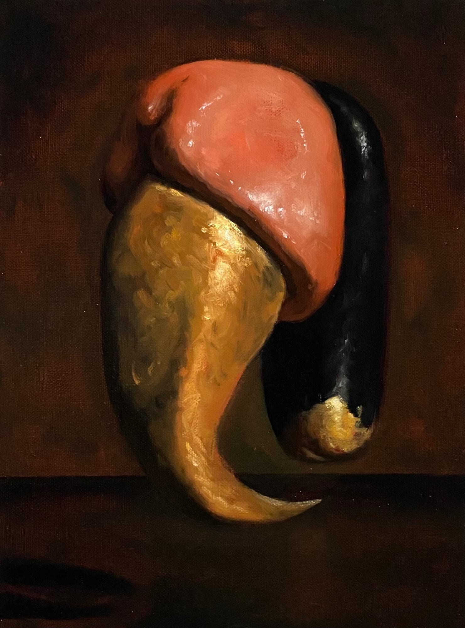 Needle and Thread, 2022 Oil on linen 12 x 9 in. (30.5 x 22.9 cm.) (WTh 11)