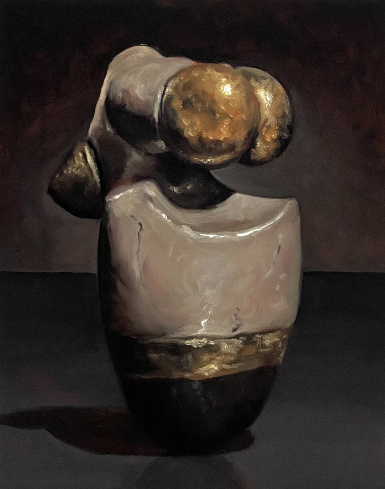 Sugar Dancing On My Tongue, 2023 Oil on wood panel 10 x 8 in. (25.4 x 20.3 cm.) (WTh 37)