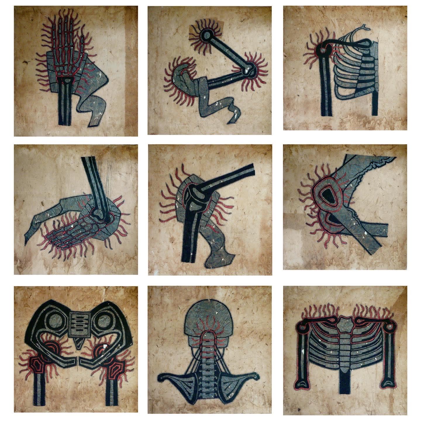 Untitled (Series 1) , 2006 Graphite and ink on Chinese paper Work in nine parts | 15.7 x 15.7 in. (40 x 40 cm) ea. (LSy 50)