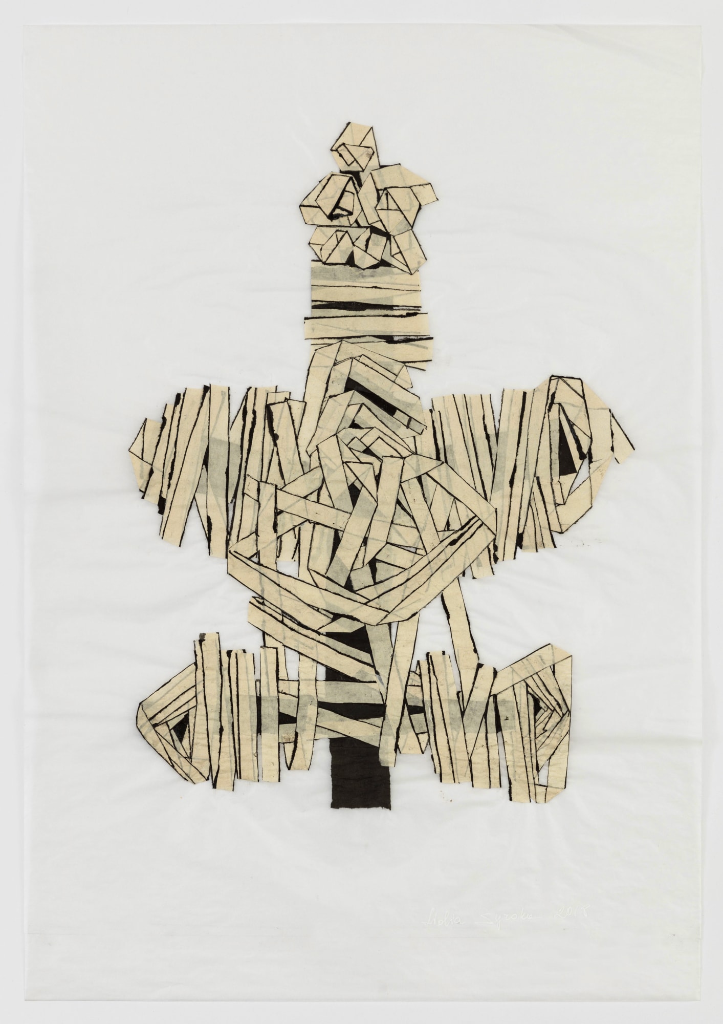 Untitled (Series 7), 2018 Collage and drawing on paper 28.5 x 19.5 in (72.4 x 49.5 cm) (LSy 42)