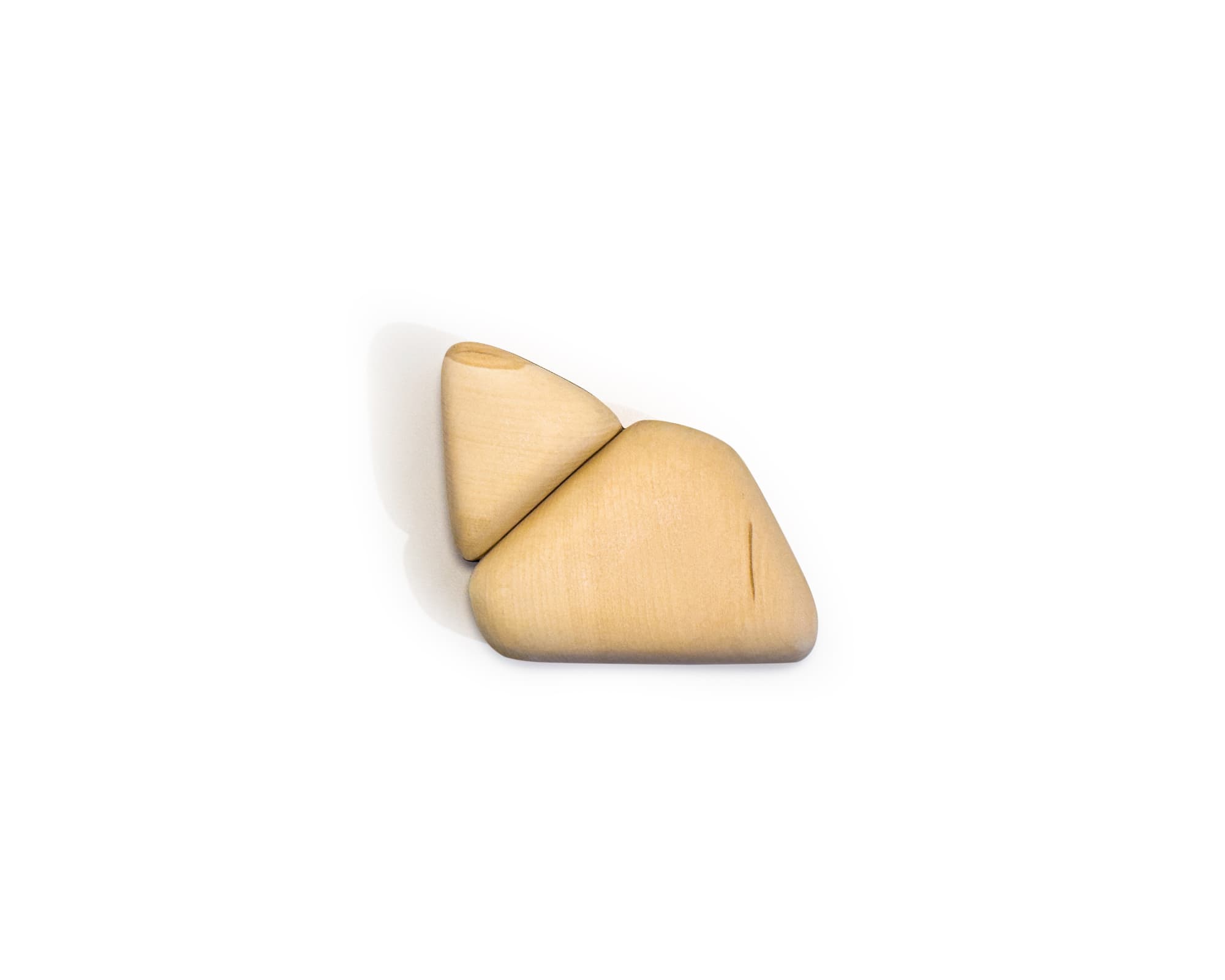 Untitled, 2022 Carved wood and stacked paper 3 3/4 x 4 1/4 x 1 1/4 in. (9.5 x 10.8 x 3.2 cm.) (KBB 16)