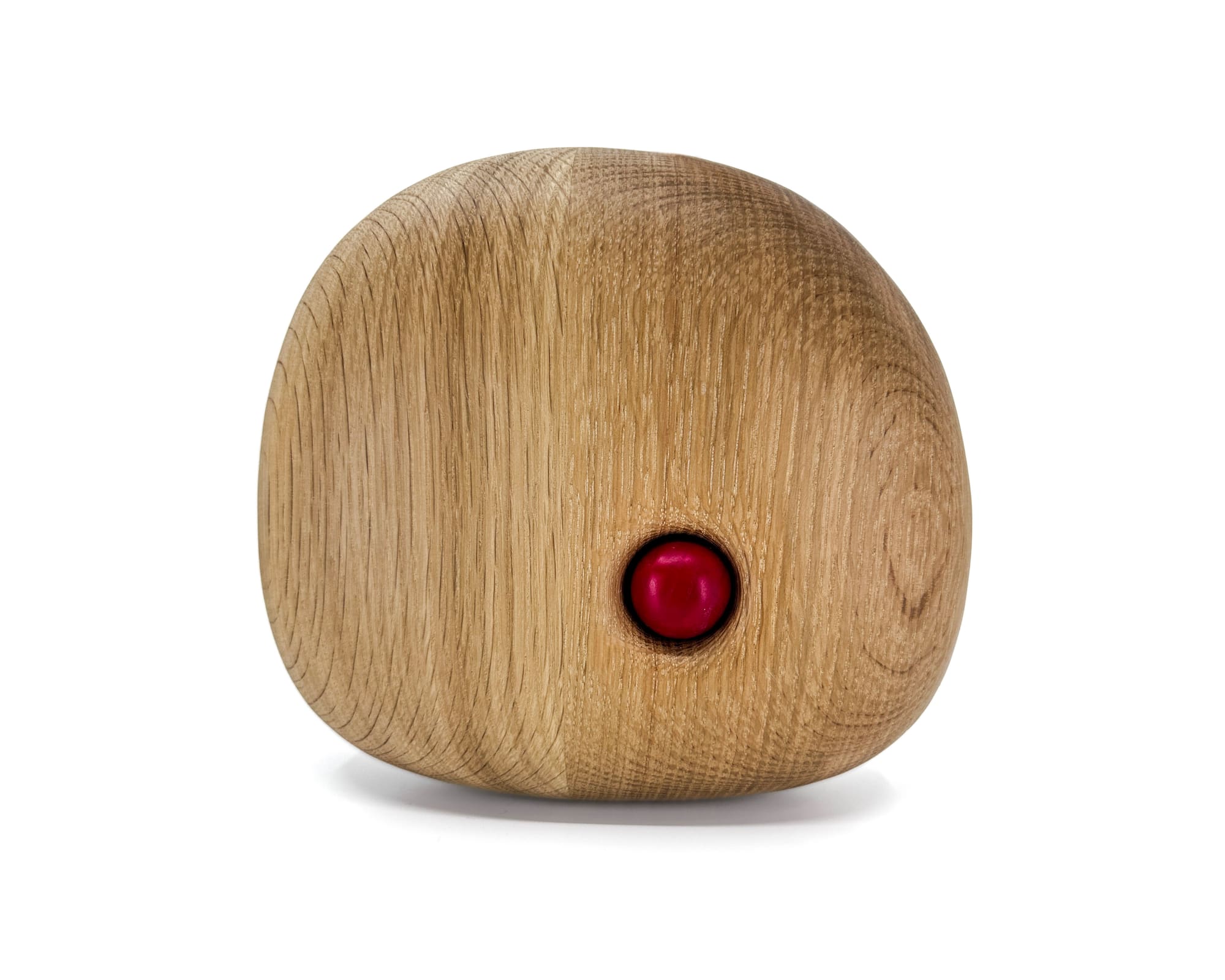 Untitled, 2023 Carved wood and acrylic 7 1/2 x 8 x 2 1/2 in. (19.1 x 20.3 x 6.3 cm) (KBB 43)