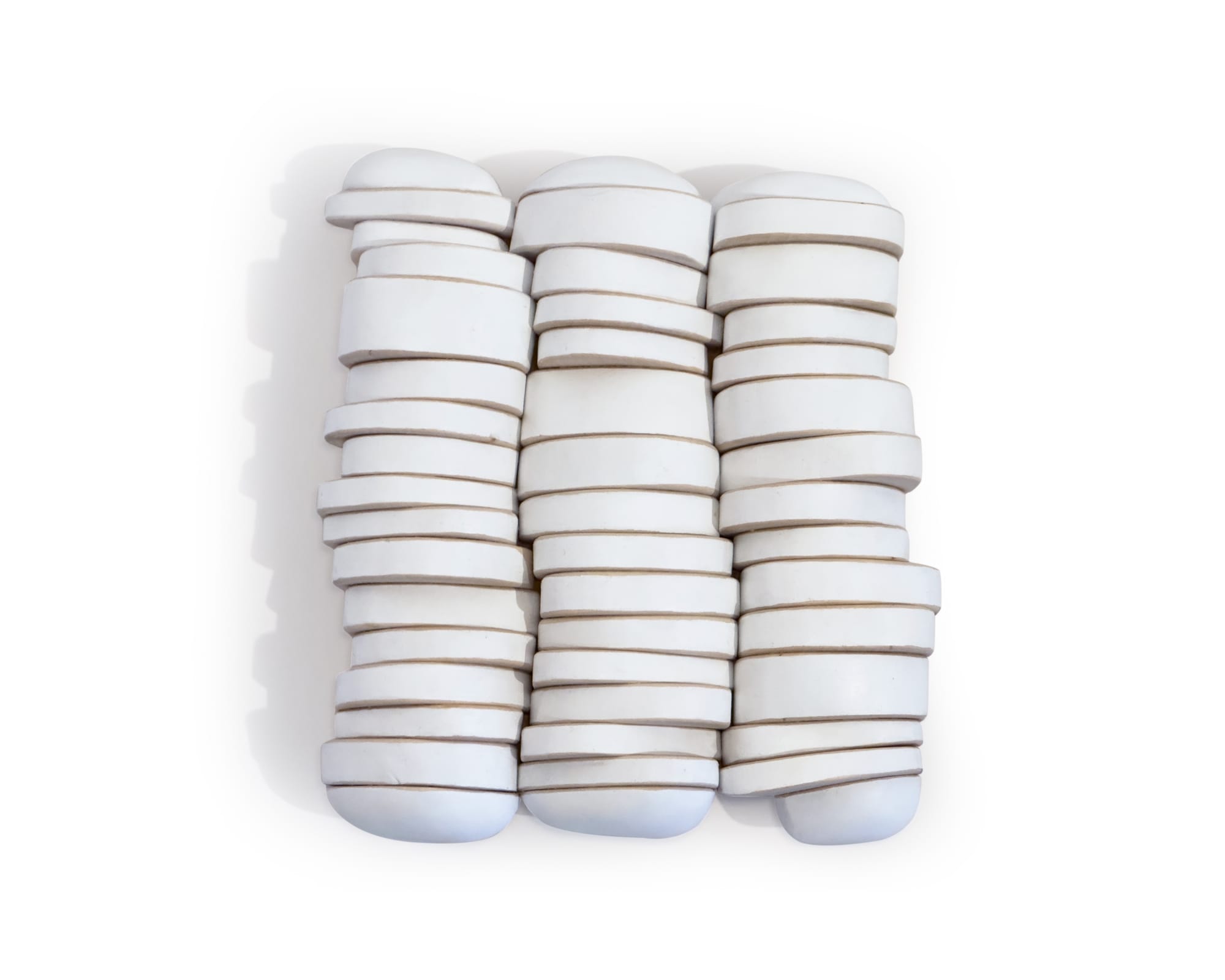 Untitled, 2022 Carved wood and acrylic 9 1/4 x 8 1/4 x 2 1/2 in. (23.5 x 21 x 6.3 cm.) (KBB 33)