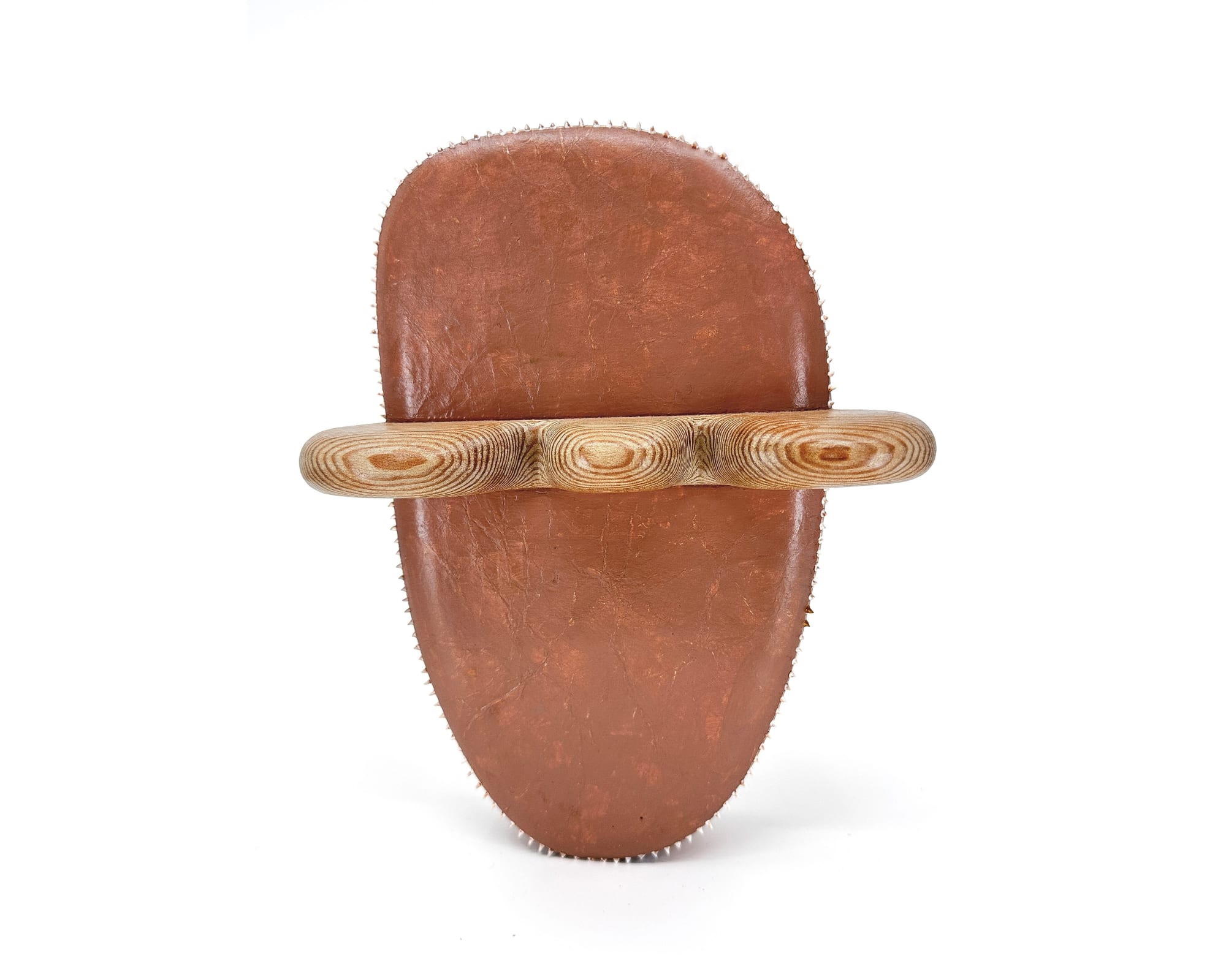 Untitled, 2023 Carved wood, paper, and acrylic 9 x 7 x 3 in. (22.9 x 17.8 x 7.6 cm) (KBB 45)