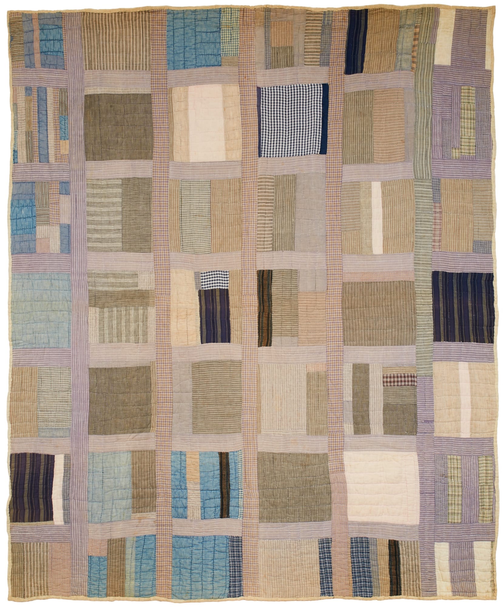 Willie Vale African American Quilt (Roman Stripes Variation), ca. 1930 Pieced fabrics 77 x 68 in. (195.6 x 172.7 cm) (WVa 1)